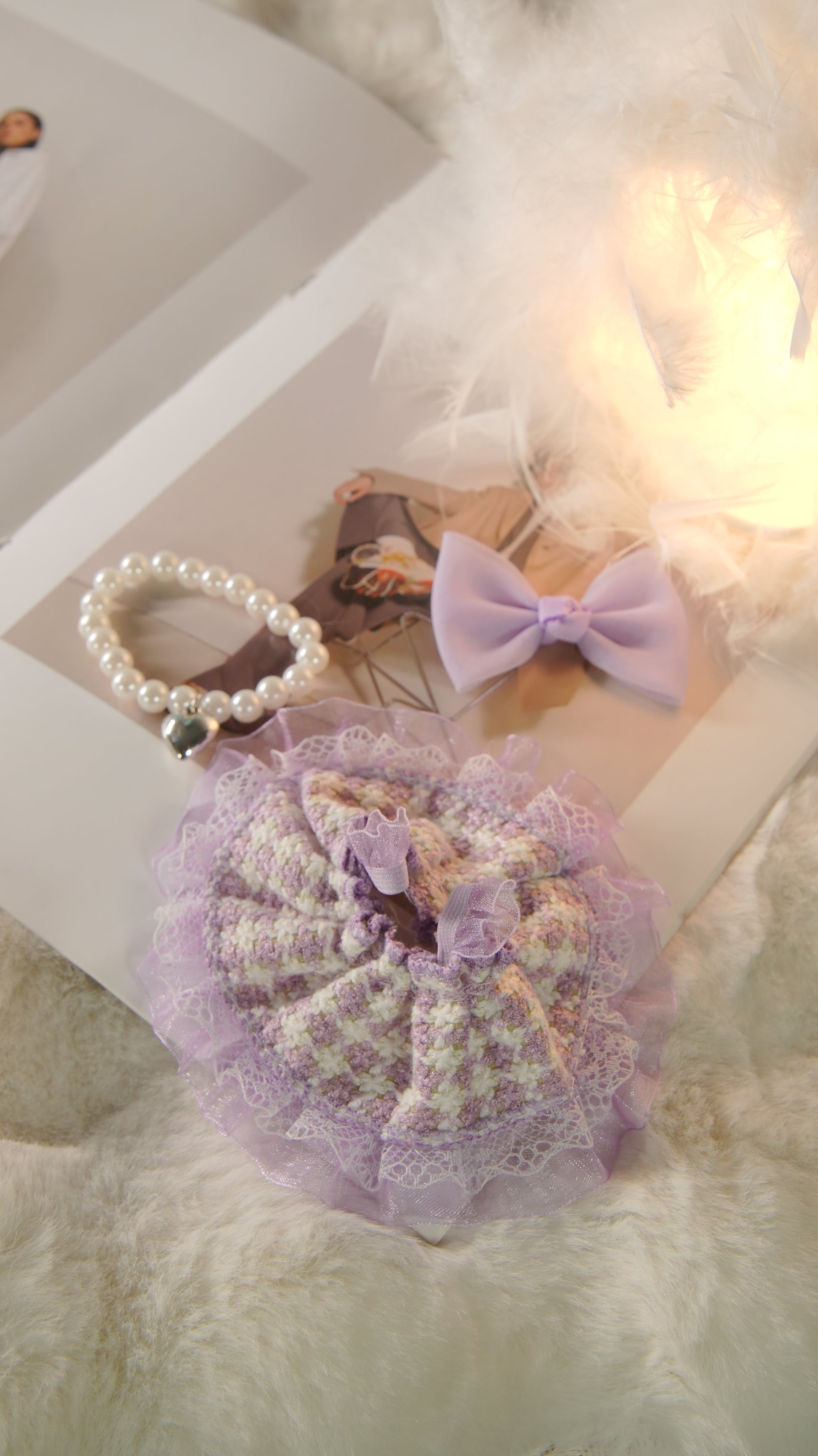 Skirt set for 17cm labubu plush dolls